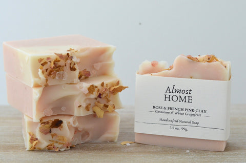 French Pink Clay & Shea Butter Soap Bar